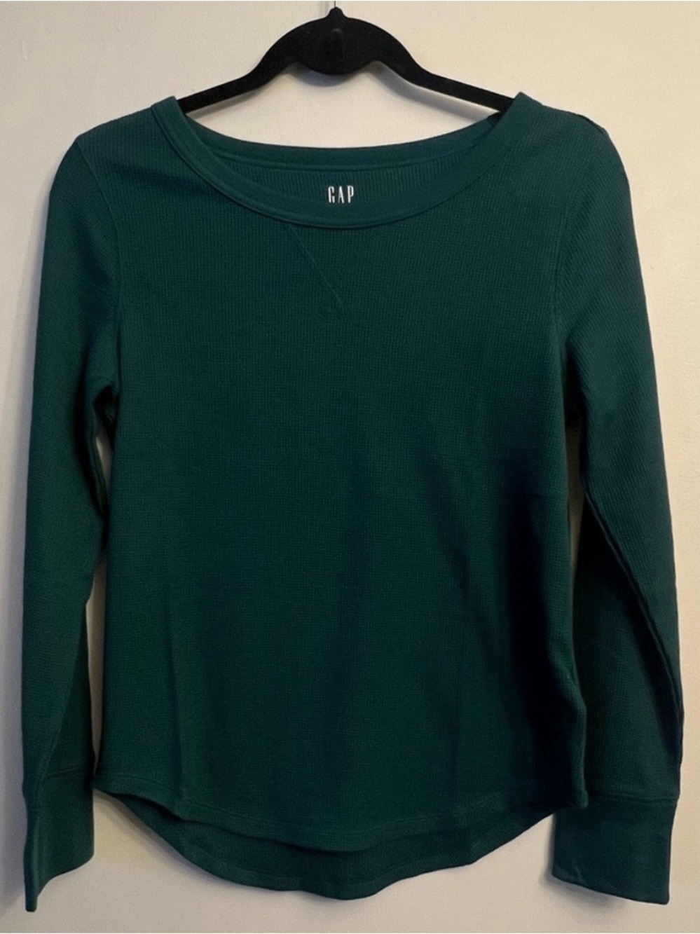 GAP Women's Forest Green Long Sleeve Thermal Top